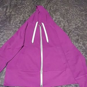 Beautiful Large Purple Hooded Sweatshirt